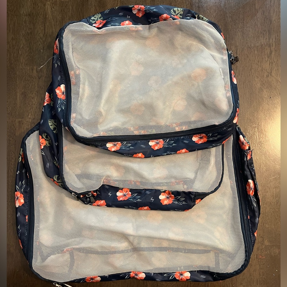 Lug Cargo 3pc Packing Cubes Floral Print